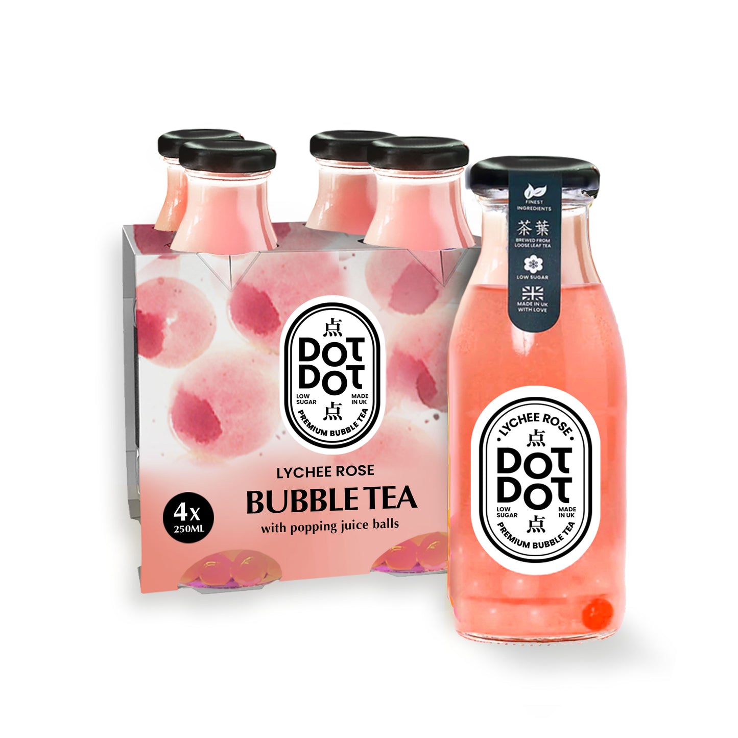 Lychee Rose Bubble Tea