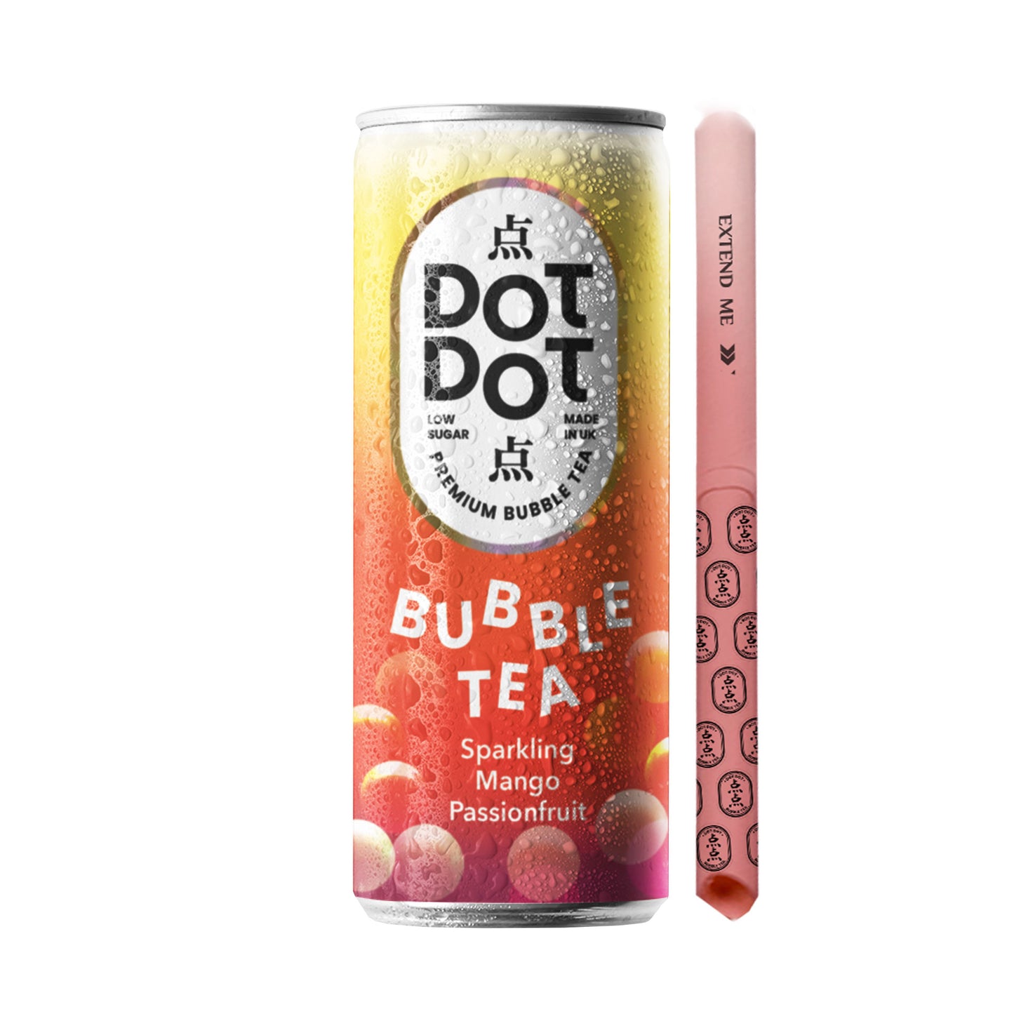 Sparkling Mango Passionfruit Bubble Tea in can