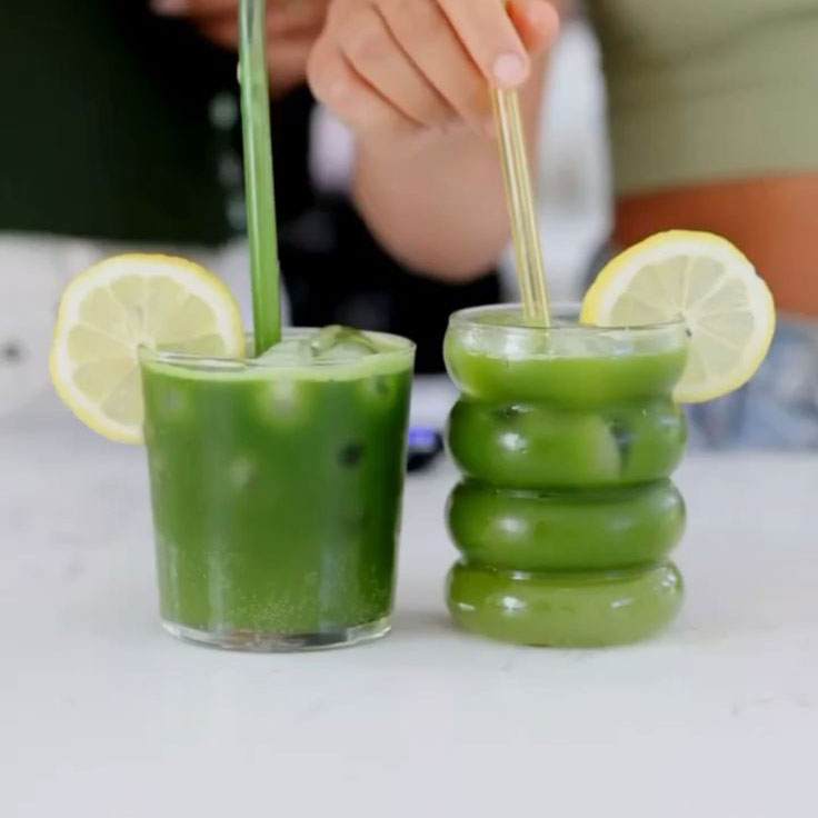 Matcha Lemonade Bubble Tea in can