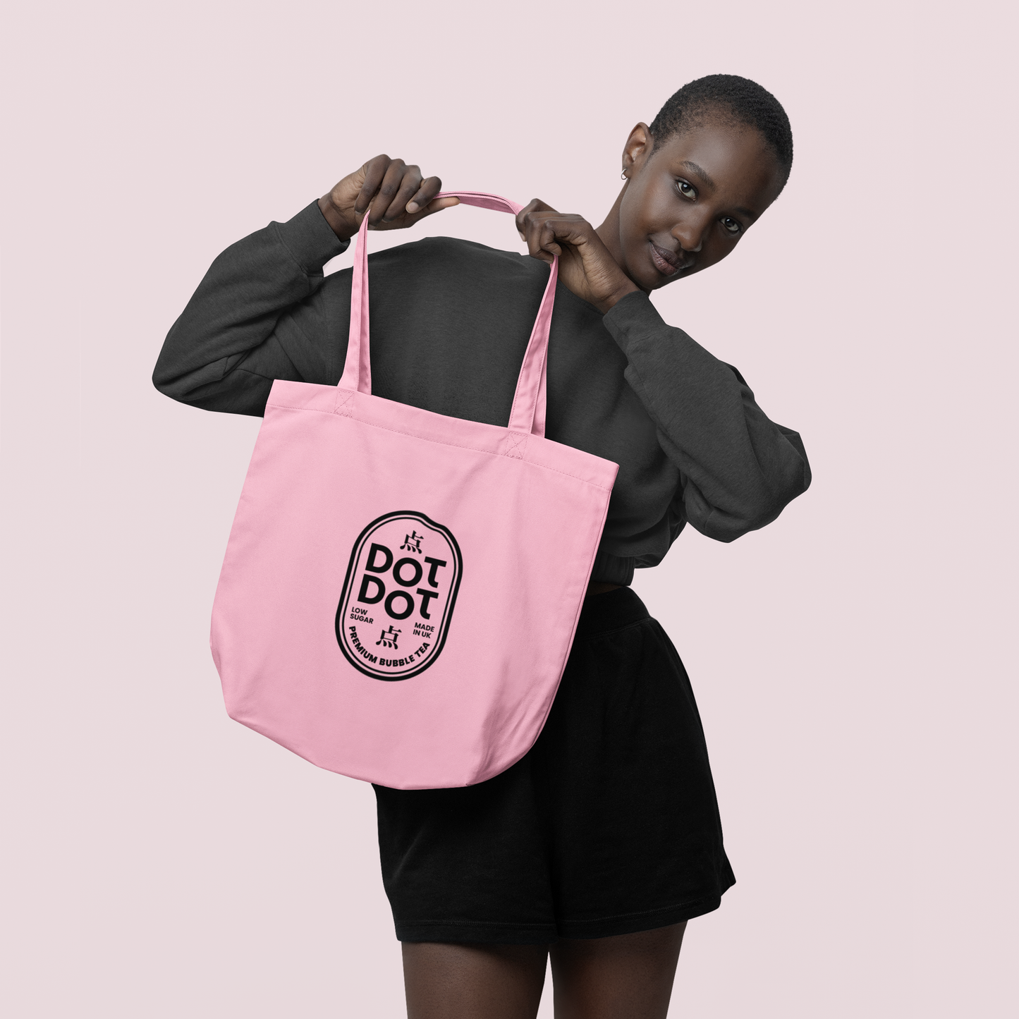 Dot Dot Pink Tote Bag