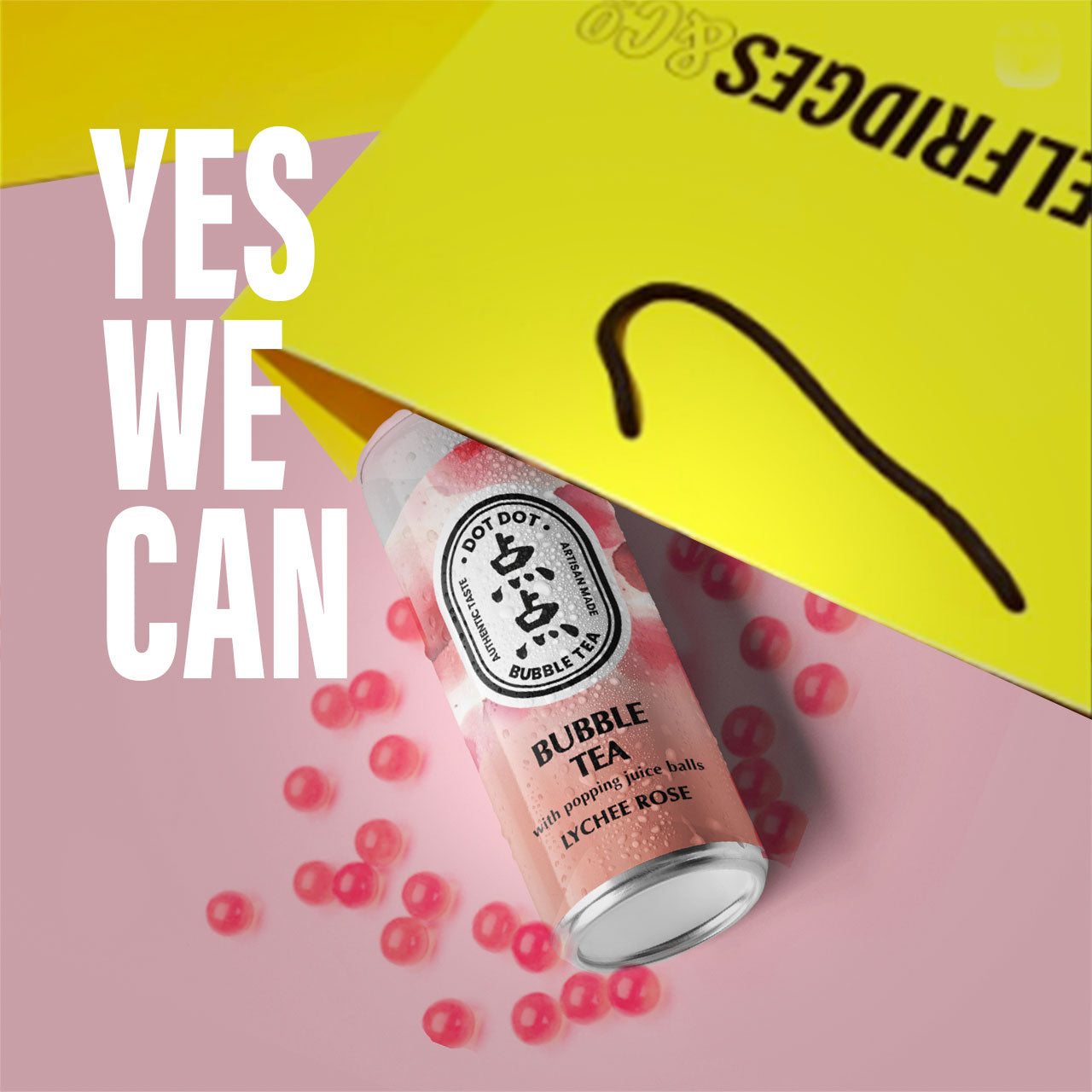 Sparkling Mango Passionfruit Bubble Tea in can