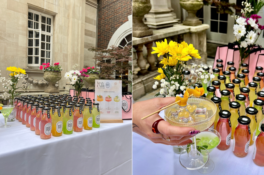Dot Dot Bubble Mocktails in Mayfair London
