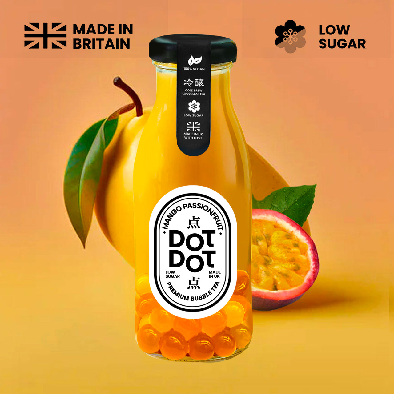Mango Passionfruit Bubble Tea