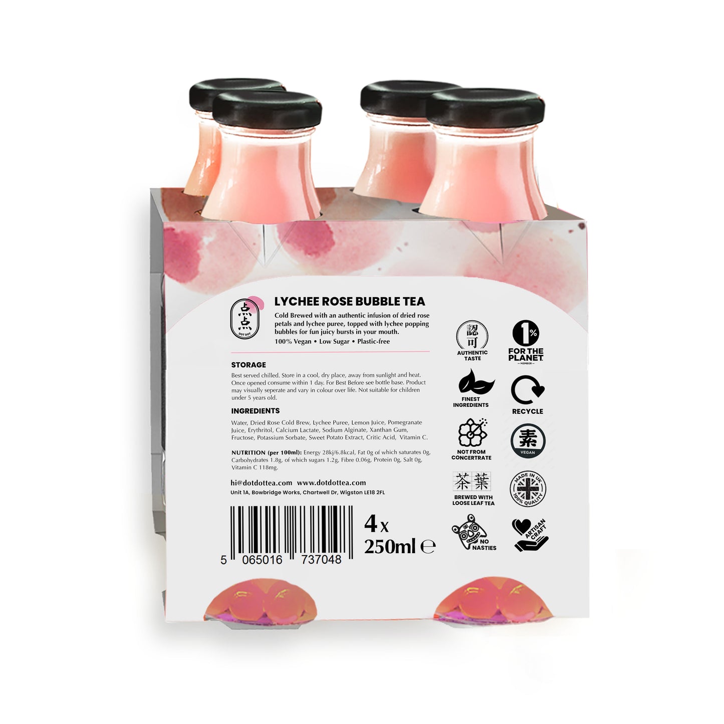 Lychee Rose Bubble Tea