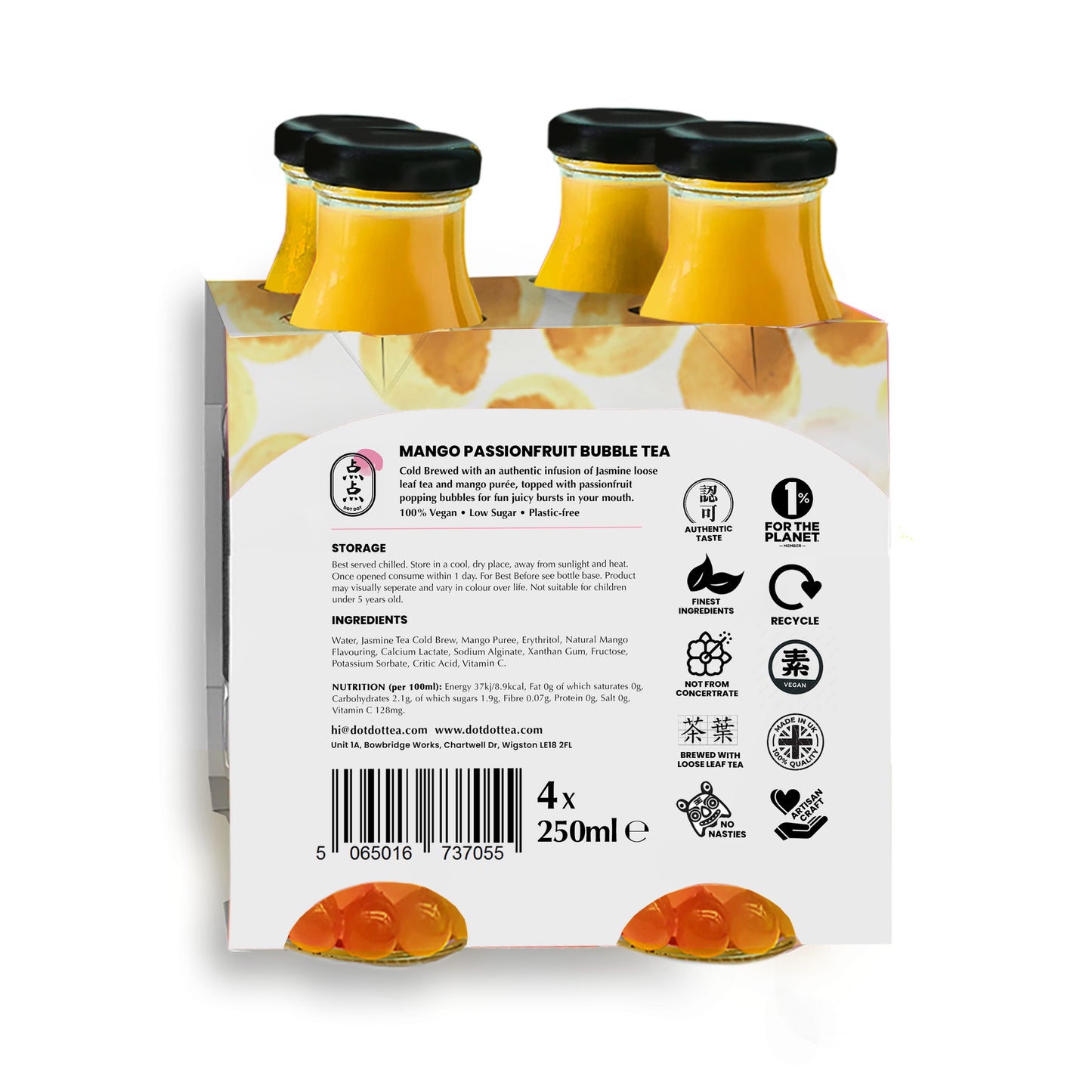 Mango Passionfruit Bubble Tea