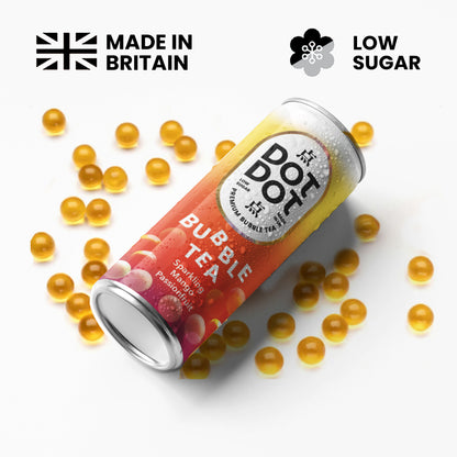 Sparkling Mango Passionfruit Bubble Tea in can