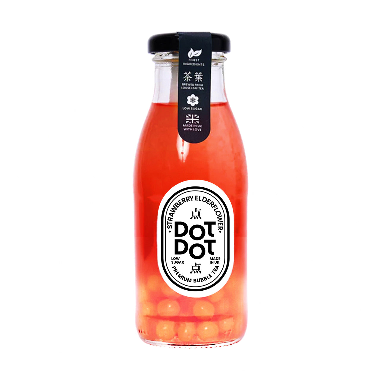 Strawberry Elderflower Bubble Tea