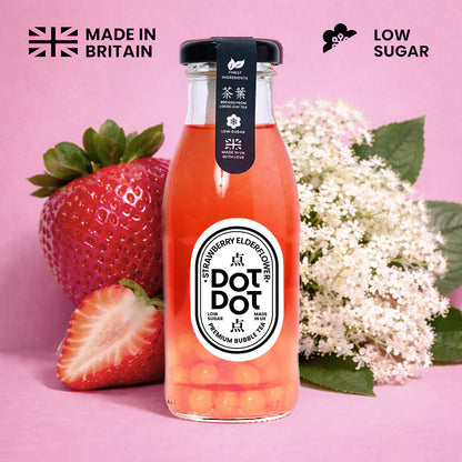Strawberry Elderflower Bubble Tea
