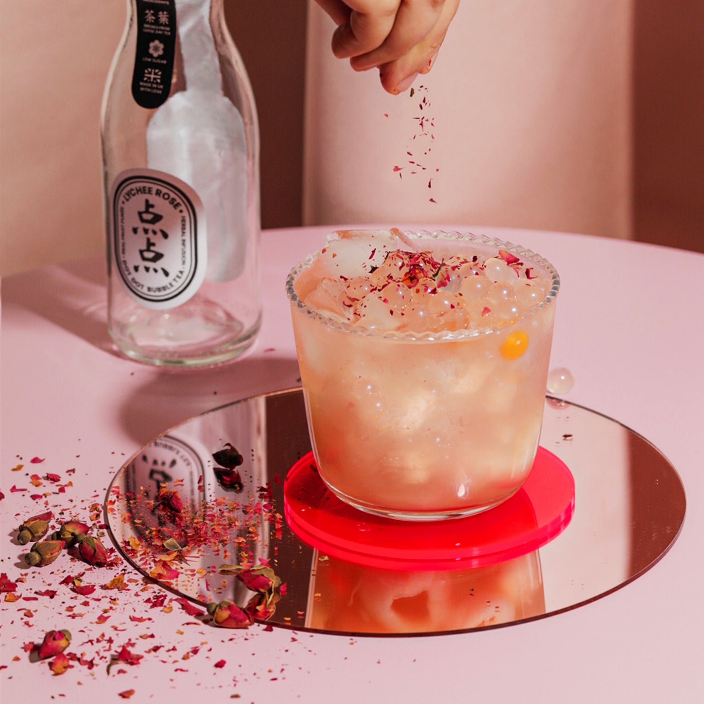 Lychee Rose Bubble Tea