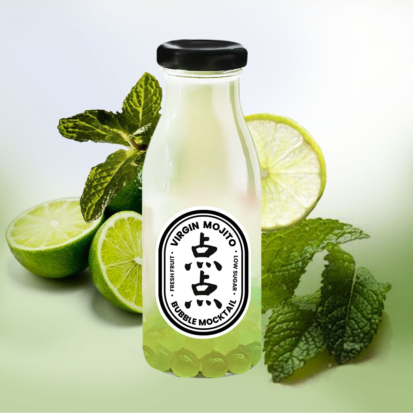 Virgin Mojito Bubble Mocktail