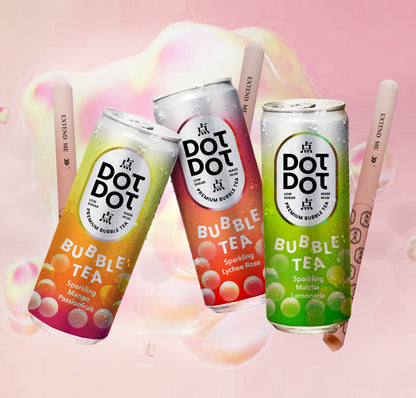 Sparkling Mango Passionfruit Bubble Tea in can