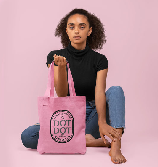 Dot Dot Pink Tote Bag